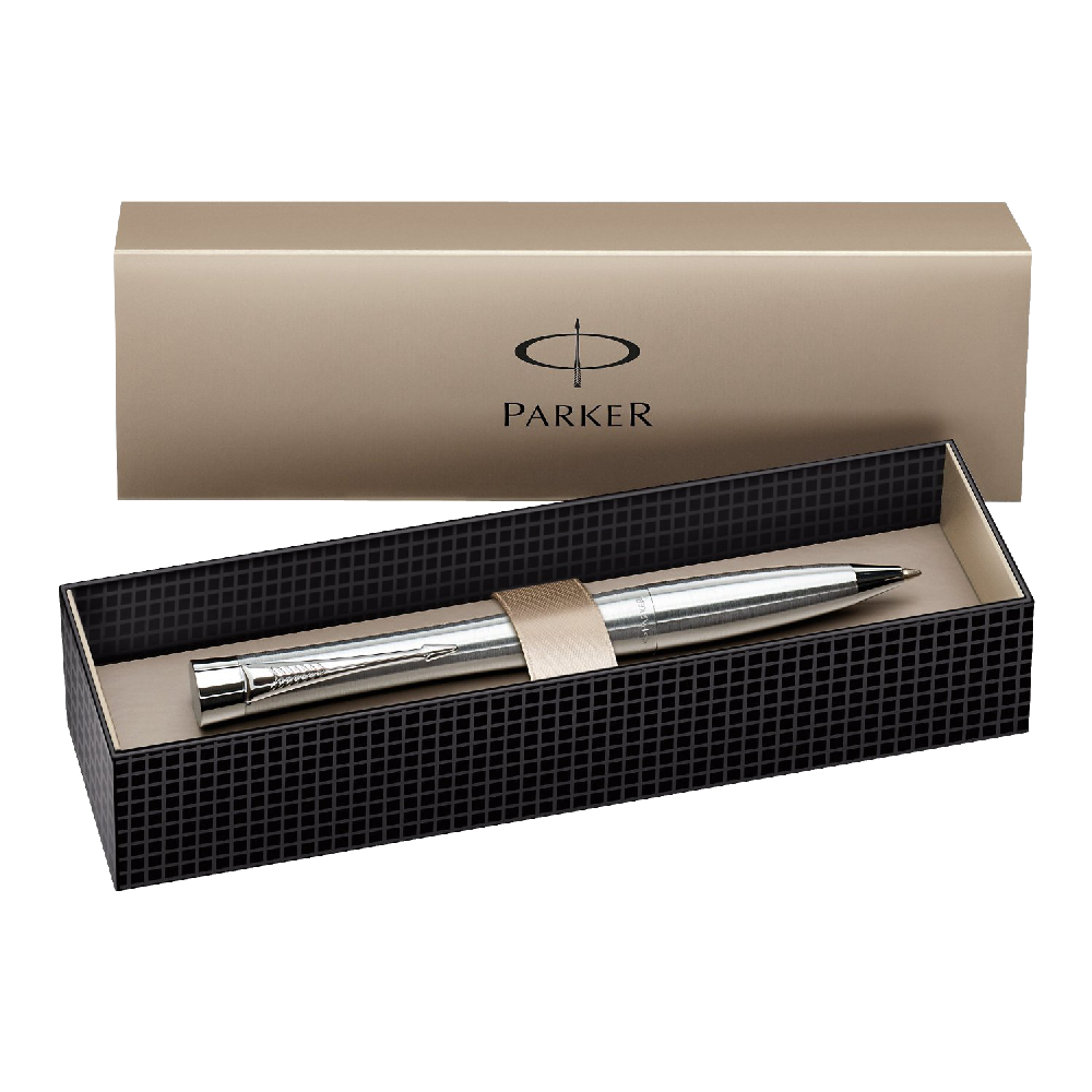 Parker Urban Metallic Chrome Trim Ball Pen Gift Boxed