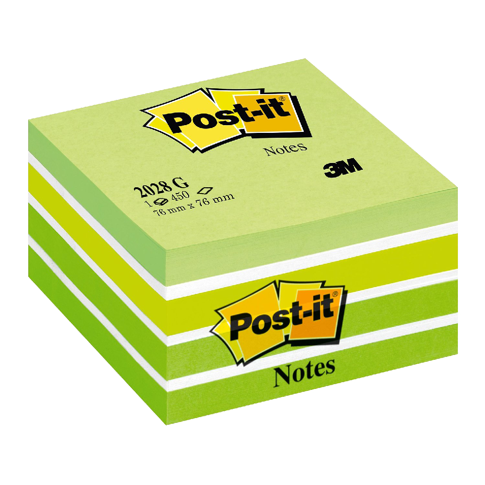 Post it Notes Canary Yellow 1 Cube 450 sheets 76 mm x 76 mm